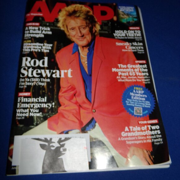 AARP Magazine - Rod Stewart - June/July 2025 - Vol 68, No 48 - Sports, Money - Picture 1 of 5